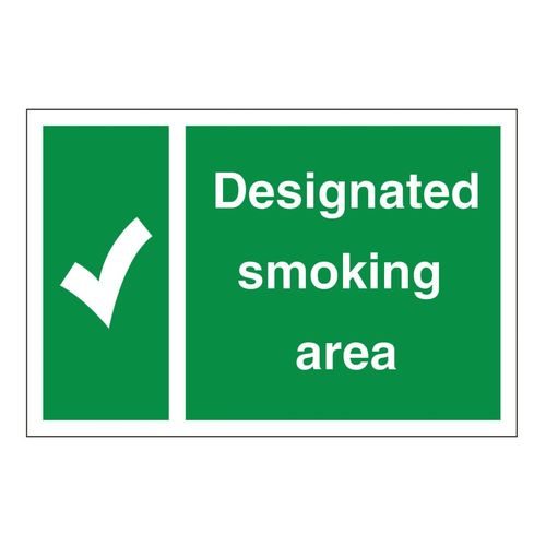 Designated Smoking Area Sign (10045R)
